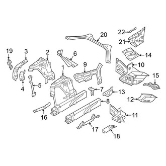 BMW OE - Fender - Structural Components & Rails