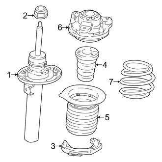 BMW OE - Front Suspension - Struts & Components (W/O Adaptive M Suspension), (RWD)