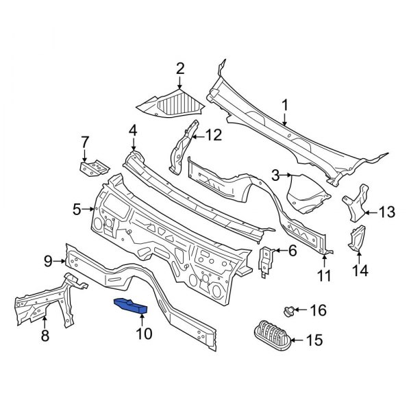 Cowl Crossmember Bracket