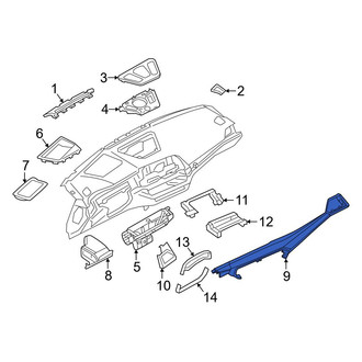BMW OE - Right Instrument Panel Molding