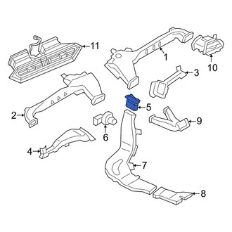 BMW OE - Front Right HVAC Duct Adapter