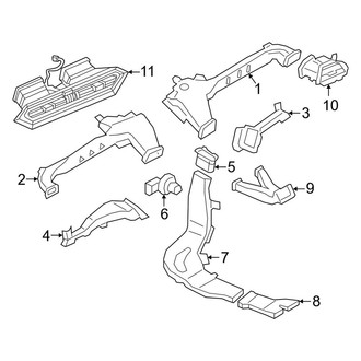 BMW OE - Instrument Panel - Ducts
