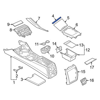 BMW OE - Center Console Trim Panel
