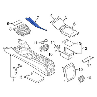 BMW OE - Center Right Console Trim Panel