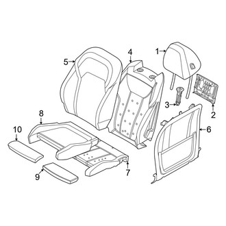 BMW OE - Seats & Tracks - Passenger Seat Components (Covers & Pads, W/O Vented)