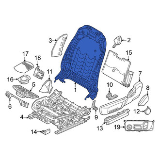 BMW OE - Front Right Seat Back Frame