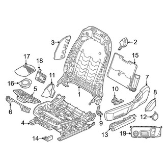BMW OE - Seats & Tracks - Passenger Seat Components (Frames & Covers)