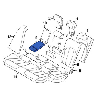 BMW OE - Front Left Seat Back Cushion Cover