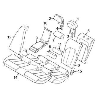 BMW OE - Seats & Tracks - Rear Seat Components (Covers & Pads)