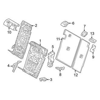 BMW OE - Seats & Tracks - Rear Seat Components (Frames & Trim)