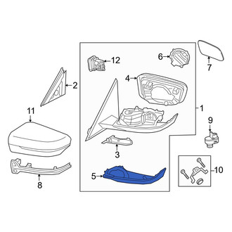 BMW OE - Front Left Upper Door Mirror Cover