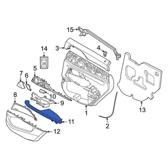 BMW OE - Front Right Door Armrest