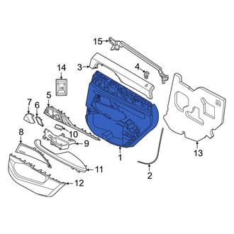 BMW OE - Front Right Inner Door Interior Trim Panel