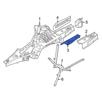 BMW OE - Rear Left Lower Frame Side Member Reinforcement