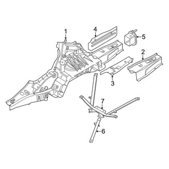 BMW OE - Rear Body & Floor - Floor & Rails (Rail Components)