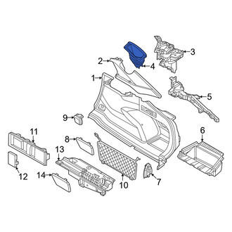 BMW OE - Rear Right Interior Quarter Panel Trim Panel Storage Compartment