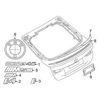 BMW OE - Lift Gate - Exterior Trim