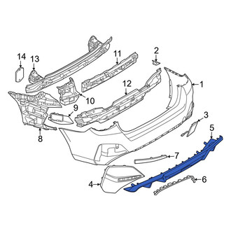 BMW OE - Rear Lower Bumper Cover