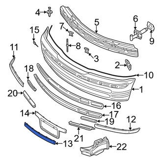 BMW OE - Front Upper Center Bumper Trim