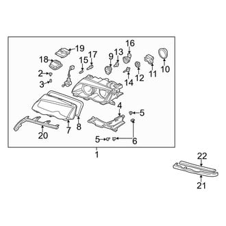 BMW OE - Front Lamps - Headlamp Components (With Xenon)