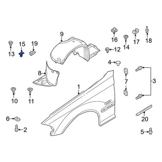 BMW OE - Fender Liner Nut