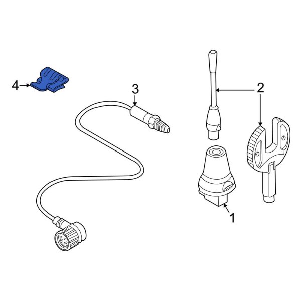 Mobile Phone Antenna Cable Clamp