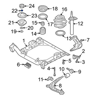 BMW OE - Suspension Strut Nut