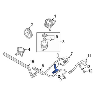 BMW OE - Power Steering Return Hose