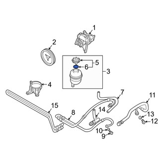 BMW OE - Power Steering Reservoir Cap Seal