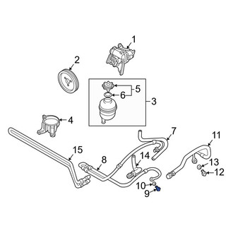 BMW OE - Power Steering Pressure Line Bolt