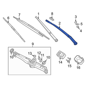 BMW OE - Front Left Wiper Arm
