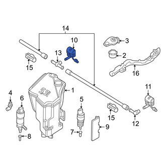 BMW OE - Front Right Windshield Washer Nozzle