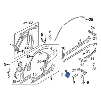 BMW OE - Upper Floor Baffle Plate