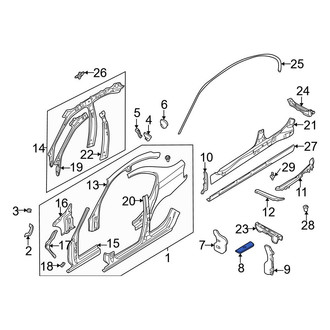 BMW OE - Center Floor Baffle Plate