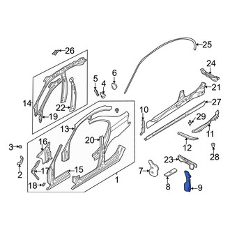 BMW OE - Lower Floor Baffle Plate
