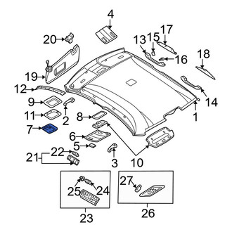 BMW OE - Roof Bezel