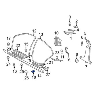 BMW OE - Door Sill Plate Clamp