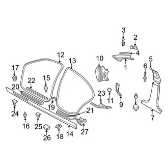 BMW OE - Pillars, Rocker & Floor - Interior Trim (Sedan)