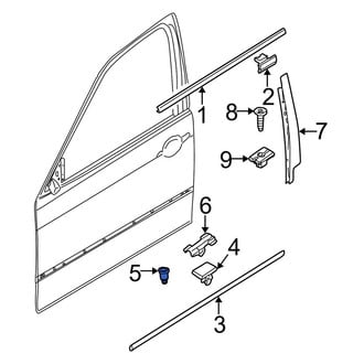 BMW OE - Rear Door Molding Grommet