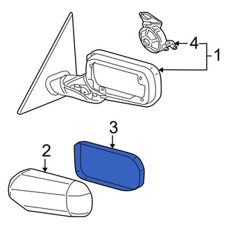 BMW OE - Front Right Door Mirror Trim Ring