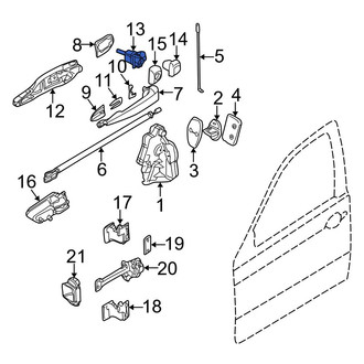 BMW OE - Front Left Door Lock Cylinder