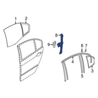 BMW OE - Rear Left Window Regulator