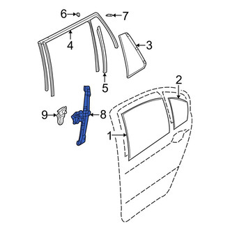 BMW OE - Rear Left Window Regulator