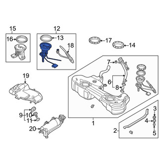 BMW OE - Fuel Sender and Hanger Assembly