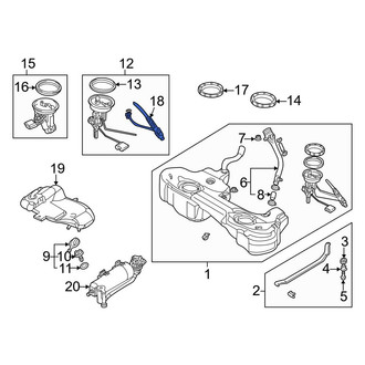 BMW OE - Fuel Sender and Hanger Assembly
