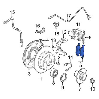 BMW OE - Rear Disc Brake Pad Set
