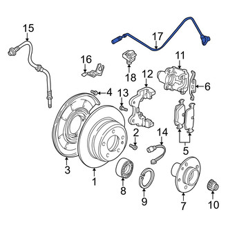 BMW OE - Rear Right ABS Wheel Speed Sensor