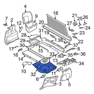 BMW OE - Rear Spare Tire Compartment