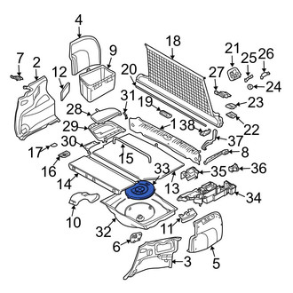 BMW OE - Rear Spare Tire Compartment Cover