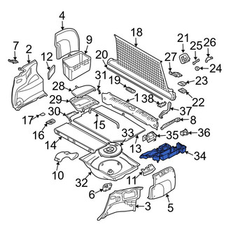 BMW OE - Rear Floor Storage Compartment